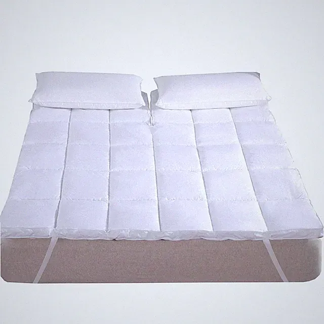 Abripedic Plush Cotton Mattress Topper, Top Split King, 2 Inches Hypoallergen...