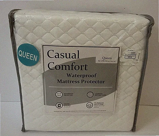 Casual Comfort Queen Size Waterproof Mattress Protector 60x80 Inch - D3