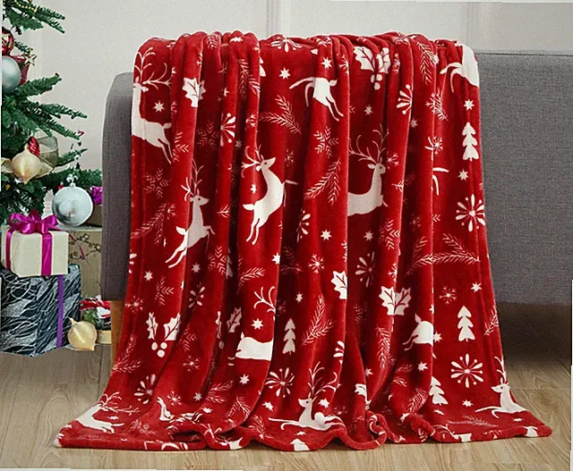 Elegant Comfort 50" x 60" Holiday Velvet Plush Blanket Throw - 50 x 60 inches