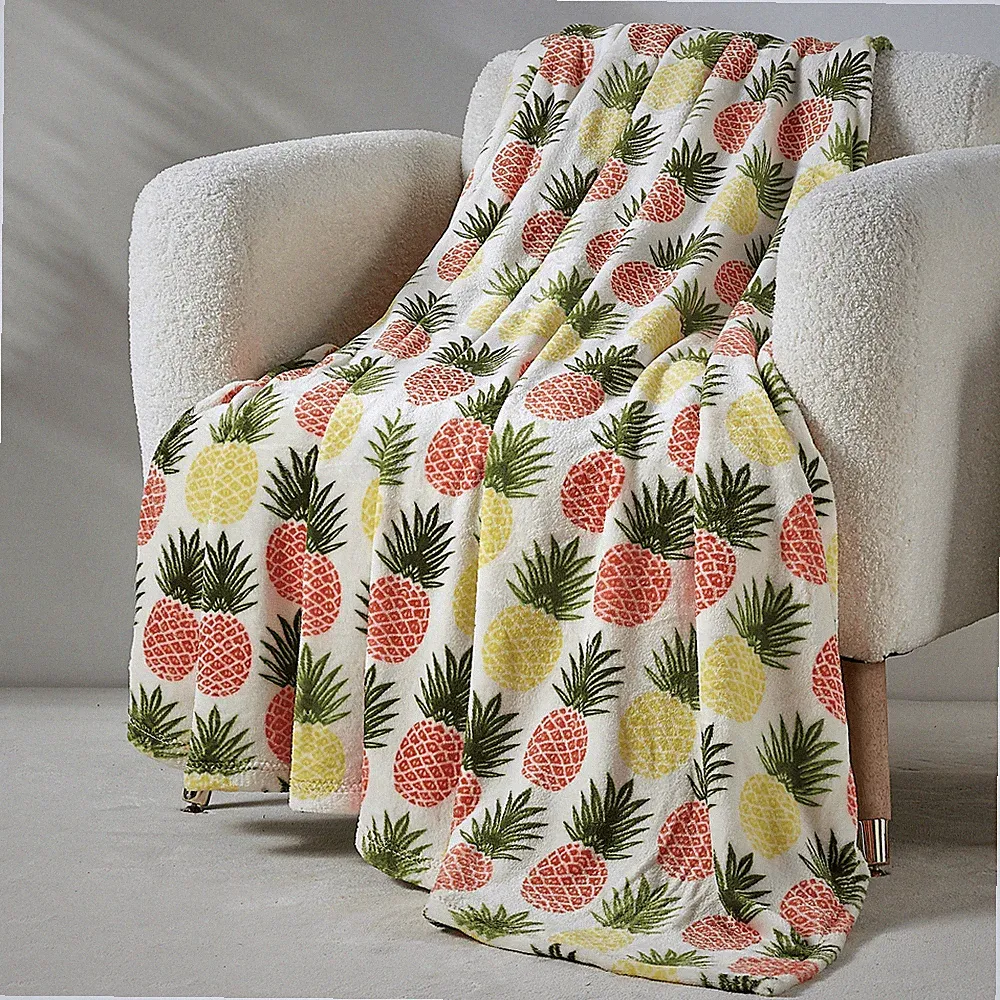 Elegant Comfort 50" x 70" Decorative Flannel Fleece Throw Blanket