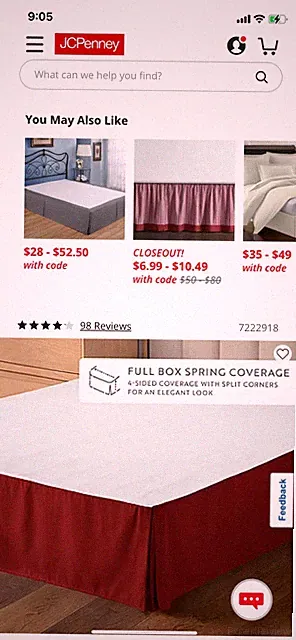 Elegant Comfort, Queen Bed skirt, Burgendy