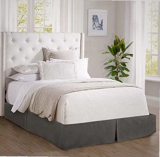 Elegant Comfort Solid Pleated Bed Skirt - 14 inch Drop