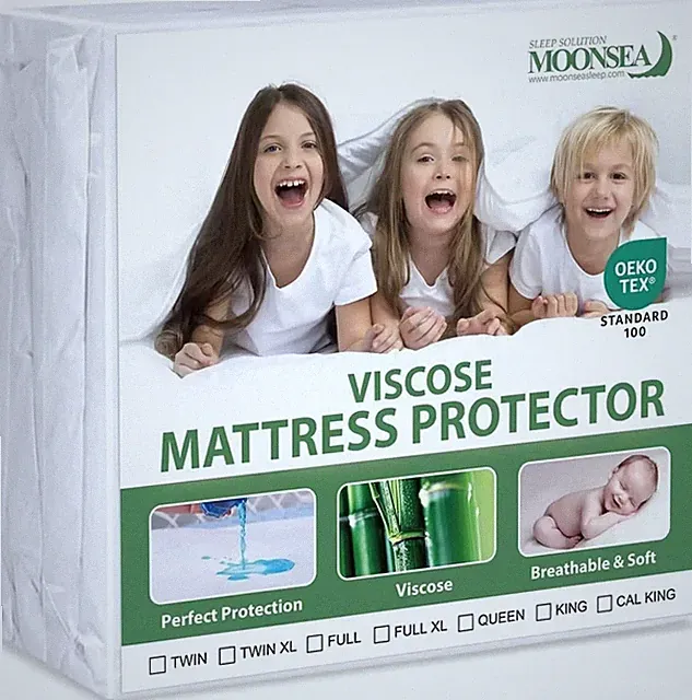 Elegant Waterproof Mattress Protector Twin Size - Noiseless, Breathable Comfort